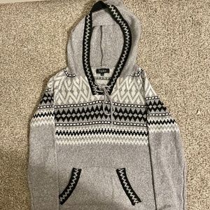 Fair Isle Hooded Sweater